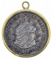 1848KB 10Kr Ag "V. Ferdinánd" 18K arany keretbe foglalva (Br.: 5.02g) T:2-
Hungary 1848KB ...