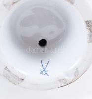 Vízhordó, kézzel festett, apró csorba a virágon, jelzett, m:23 cm