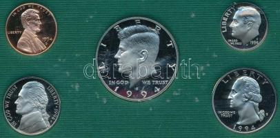 Amerikai Egyesült Államok 1994. 2c-1/2$ (5xklf) szettben és díszcsomagolásban T:PP
USA 1994. 1 Cent ...