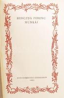 Herczegh Ferenc munkái. Gyűjteményes díszkiadás. 28 kötet a sorozatból Bp., 1925, Singer és Wolfner,...