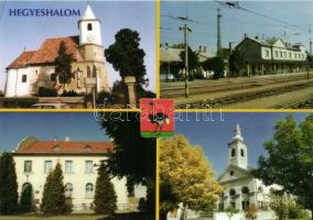 48 db MODERN Hegyeshalom képeslap, sok azonos / 48 modern Hungarian postcards, more same cards