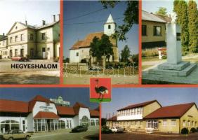 48 db MODERN Hegyeshalom képeslap, sok azonos / 48 modern Hungarian postcards, more same cards