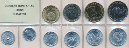 1986. 2f-20Ft 10db klf érmés forgalmi sor fóliatokban T:1