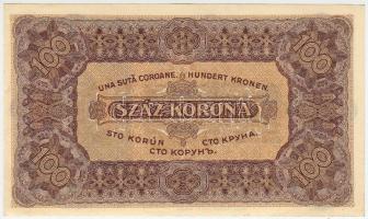 1923. 100K "Magyar Pénzjegynyomda Rt. Budapest" T:I- (hajtatlan)
Adamo K30/1