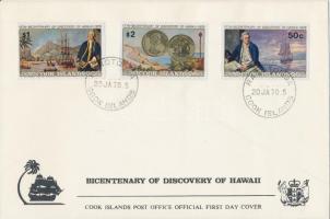 1978 James Cook sor FDC-n Mi 547-549