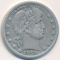 Amerikai Egyesült Államok 1915D 1/4$ Ag T:2-
USA 1915D 1/4$ Ag C:VF