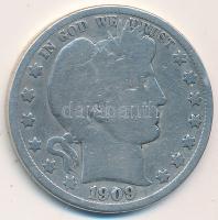 Amerikai Egyesült Államok 1909S 1/2$ Ag T:3
USA 1909S 1/2$ Ag C:F