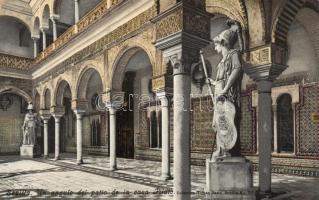 Sevilla, an angel statue in the backyard of La Casa de Pilatos (Rb)