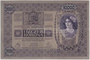 1918. 10.000K felülbélyegzés nélkül T:III Adamo K40