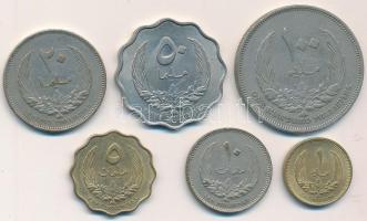 Líbia 1965. 1M-100M 6xklf db teljes sor T:vegyes Lybia 1965. 1 Millieme - 100 Milliemes 6xdiff pcs complete serie C:mixed
