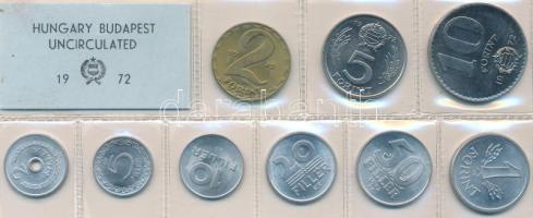 1972. 2f-10Ft 9db klf érmés forgalmi sor fóliatokban T:1