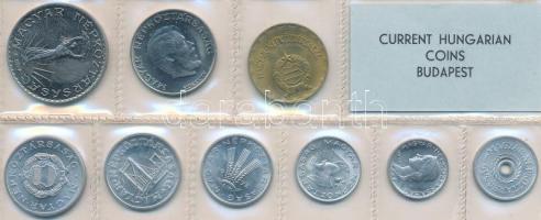 1972. 2f-10Ft 9db klf érmés forgalmi sor fóliatokban T:1