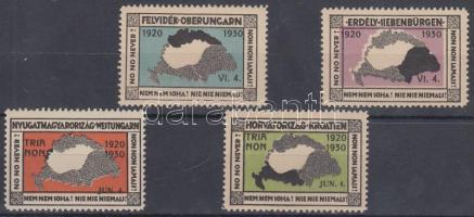 4 db klf irredenta levélzáró