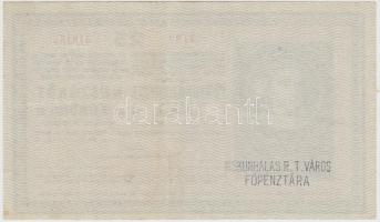 1918. 25K "3137" 3mm hullámos hátlapon "Kiskunhalas R.T. Város Főpénztára" bélye...