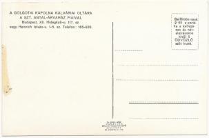 Budapest XII. A Golgotai Kápolna kálvária oltára a Szent Antal árvaház fiaival; Hidegkúti utca 117