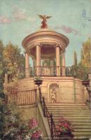 Corfu, Achilleion castle park, Heine-statue Raphael Tuck & Sons Oilette series "Korfu" No. 725