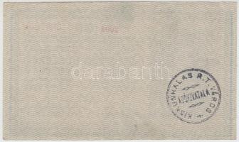 1918. 25K "3003" 3,5 mm hullámos hátlapon "Kiskunhalas R.T. Város Adóhivatala" b...
