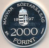 1997. 2000Ft Ag "Integráció az EU-ba-EURO I" dísztokban T:BU