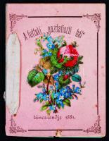 1881 A futtaki "gazdatiszti bál" kitöltetlen táncrendje