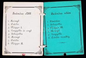 1881 A futtaki "gazdatiszti bál" kitöltetlen táncrendje