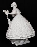 Herendi Déryné, fehér mázas, jelzett (mélynyomás),  hibátlan, m:35 / Herendi Déryné numbered chinawa...