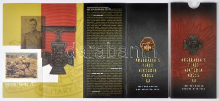 Ausztrália 2000. 1$ AlBr "Első Viktória Kereszt" eredeti bontatlan dísztokban T:BU Australia 2000. One Dollar AlBr "First Victoria Cross" in original paper case C:BU Krause KM# 493.