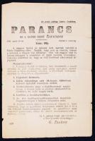 1944 Zsukov tábornagy által kiadott parancs az 1. ukrán front csapatainak