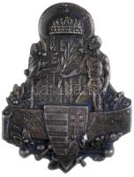 ~1900. "Magyar Országos Torna Szövetség" fém jelvény (53x41mm) T:2 Hungary ~1900. "Hungarian National Gymnastics Federation" metal badge (53x41mm) C:XF