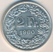 Svájc 1960. 2Fr Ag T:2
Switzerland 1960. 2 Francs Ag C:XF