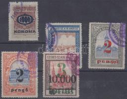 5 db Szeged városi illetékbélyeg (13.000)