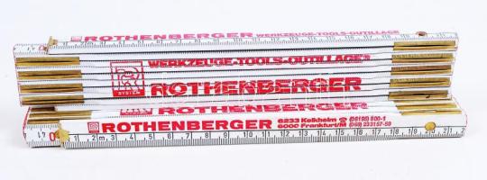 2 db 2 m-es Rothenberger fa zollstock