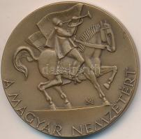 Kiss Nagy András (1930-) 1973. "Magyar Nemzetért / Erdély" Br emlékérem (42mm) tokban T:1