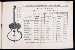 cca 1900 Janko Stjepusin tamburin katalógus, 32p