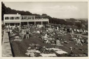 Wiesbaden, Opel-Bad, Liegewiese / sunbathing area