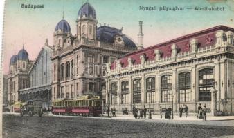 Budapest VI. Nyugati pályaudvar, villamos (fa)