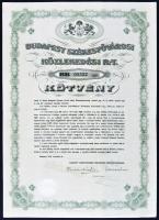 1930. "Budapest Székesfővárosi Közlekedési Rt." "BB" kötvénye szárazpecséttel, szelvényekkel T:I-