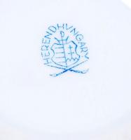 Herendi Viktória mintás bonbonier, kézzel festett, jelzett, hibátlan, d:8 cm