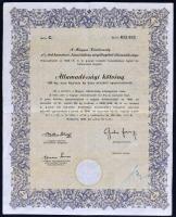 13db vegyes részvény és kötvény, közte 1906. "Pesti Hazai Első Takarékpénztár-Egyesület" n...