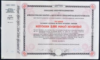 13db vegyes részvény és kötvény, közte 1906. "Pesti Hazai Első Takarékpénztár-Egyesület" n...