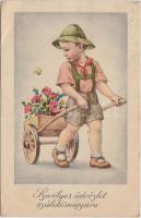 Birthday greeting card (fa)