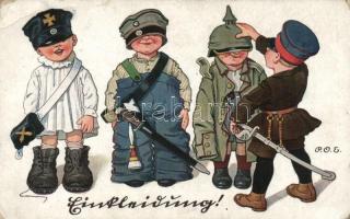 Katonai humor, gyerekek s: P.O.E., Soldiers humour, children s: P.O.E.