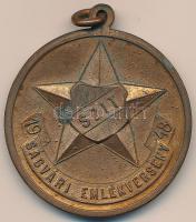 1948. "SZIT Ságvári Emlékverseny" díjérem szalag nélkül (36mm) T:2-