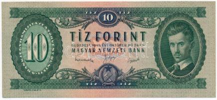 1949. 10Ft T:I Hungary 1949. 10 Forint C:UNC Adamo F3