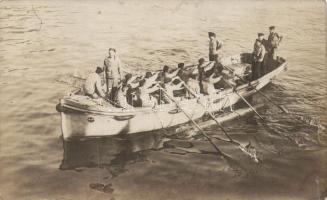 K.u.K. marine, rowing boat, photo