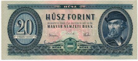 1962. 20Ft T:I Hungary 1962. 20 Forint C:UNC Adamo F12