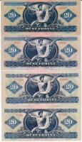 1965,1969,1975,1980. 20Ft (4x) T:I
Hungary 1965,1969,1975,1980. 20 Forint (4x) C:UNC
Adamo F14-F17