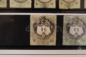 1868 Határőrvidék, 21 db bélyegezetlen okmánybélyeg