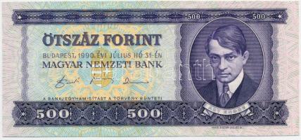 1990. 500Ft T:I Hungary 1990. 500 Forint C:UNC Adamo F43