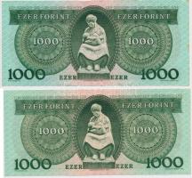 1983. 1000Ft "A" + "B" sorozat T:II,I (hajtatlanok)
Hungary 1983. 1000 Forint &q...