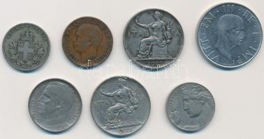 Olaszország 1919-1940. 10c - 2L (7xklf) T:vegyes
Italy 1919-1940. 10 Centesimi - 2 Lire (7xdiff) C:m...